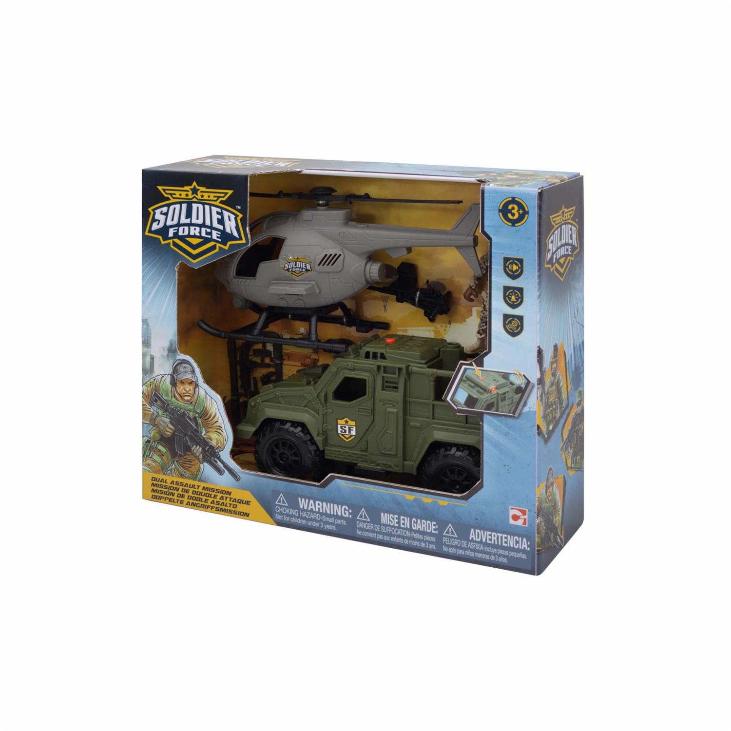 Set De Juego Misión De Doble Asalto SOLDIER FORCE Piezas Megamaxi