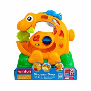 Dinosaurio Saltarín WINFUN Incluye 3 Bolas