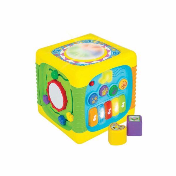 Cubo De Actividades Divertidas Y Musicales WINFUN Incluye Formas - Imagen 2