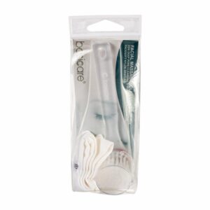 Brocha Para Masaje Y Limpieza Facial BASICARE Con Mango Ergonómico De 15Cm