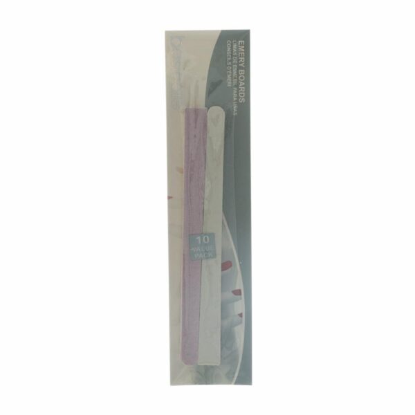 Lima De Uñas Esmeril Bordeadoras BASICARE X 10 Uds De 14.5 Cm Cada Unidad.
