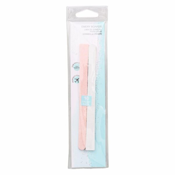 Lima De Uñas Esmeril Bordeadoras BASICARE X 10 Unidades De 14.5 Cm Cada Unidad.