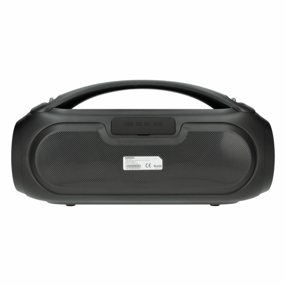 Parlante Portable DI-521 Luces DAEWOO Negro - Imagen 2