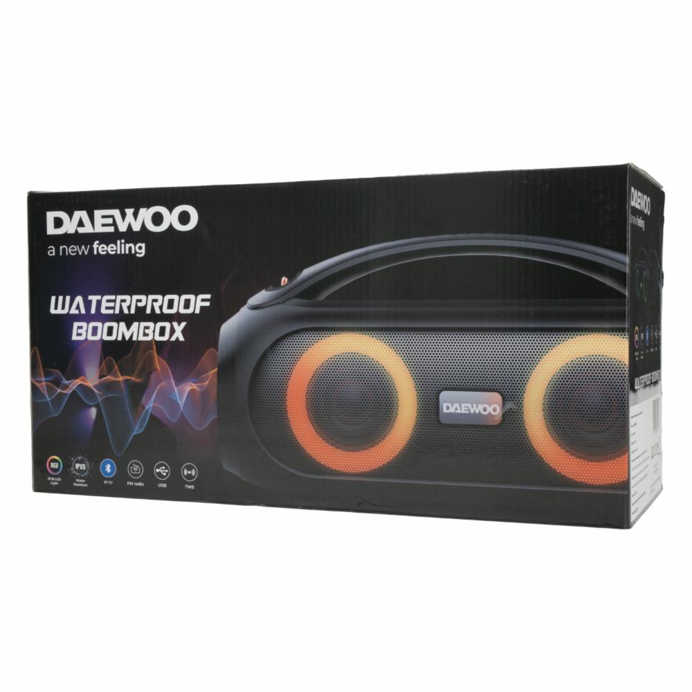 Parlante Portable DI-521 Luces DAEWOO Negro - Imagen 4