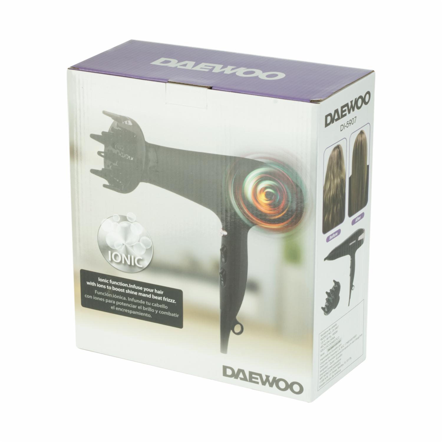 Secador De Cabello Eléctrico Modelo DI-5907 DAEWOO 1800 Watts - Imagen 2