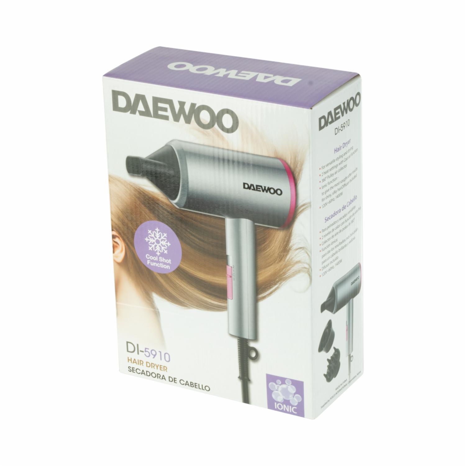 Secador De Cabello Con Difusor Modelo Di-5910 DAEWOO 1400 Watts
