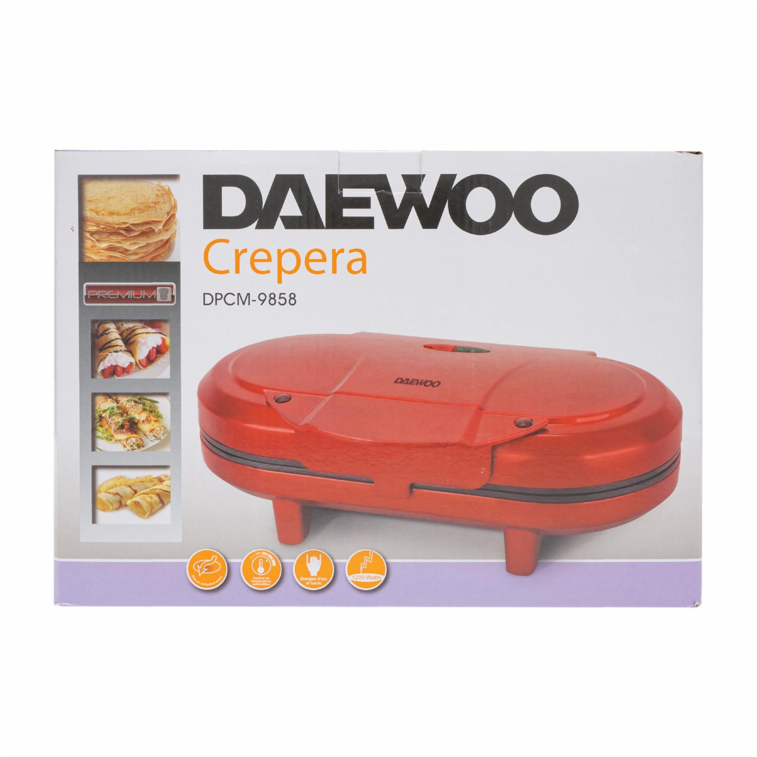 Crepera Con Potencia De 1200 Watts Modelo DPCM9858 DAEWOO 120v - Imagen 4