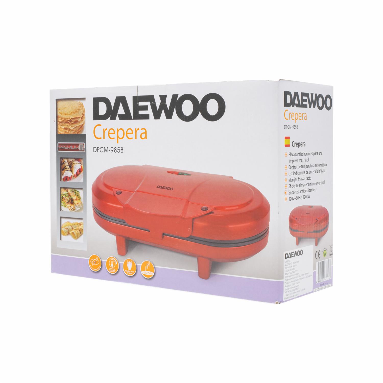 Crepera Con Potencia De 1200 Watts Modelo DPCM9858 DAEWOO 120v - Imagen 5