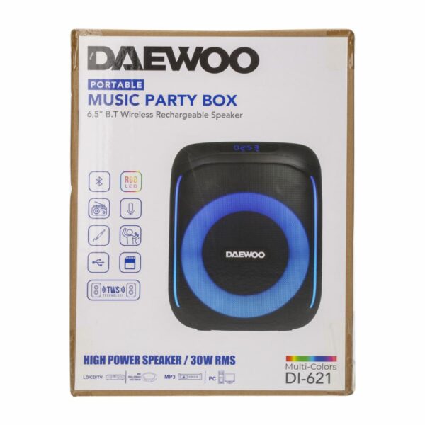 Parlante Karaoke DI-621 DAEWOO Negro - Imagen 4