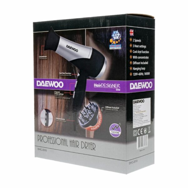 Secador De Cabello 2 Velocidades 1600 Watts DAEWOO DHC2010 - Imagen 2