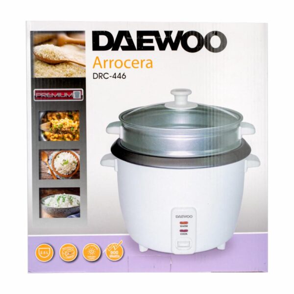 Olla Arrocera Con Vaporera DRC446 DAEWOO 2.5 Litros - Imagen 7