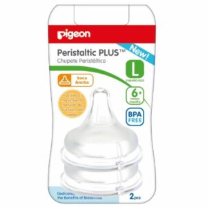 Chupón Peristaltico Boca Ancha Large B789 PIGEON X 2 Uds