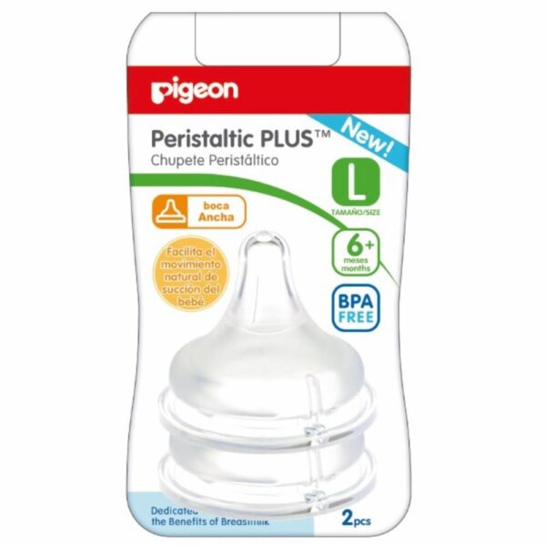 Chupón Peristaltico Boca Ancha Large B789 PIGEON X 2 Uds
