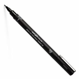 Marcador Numerado Pin Fine Line Brush Negro UNI 20 Cm x 5 Cm