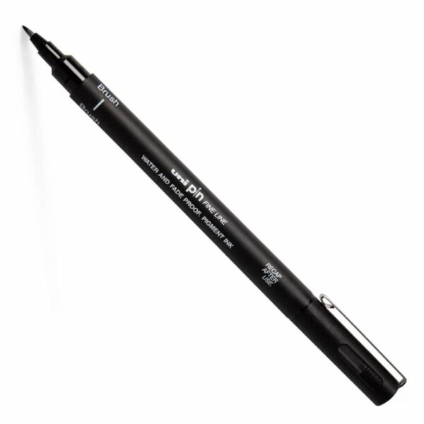 Marcador Numerado Pin Fine Line Brush Negro UNI 20 Cm x 5 Cm