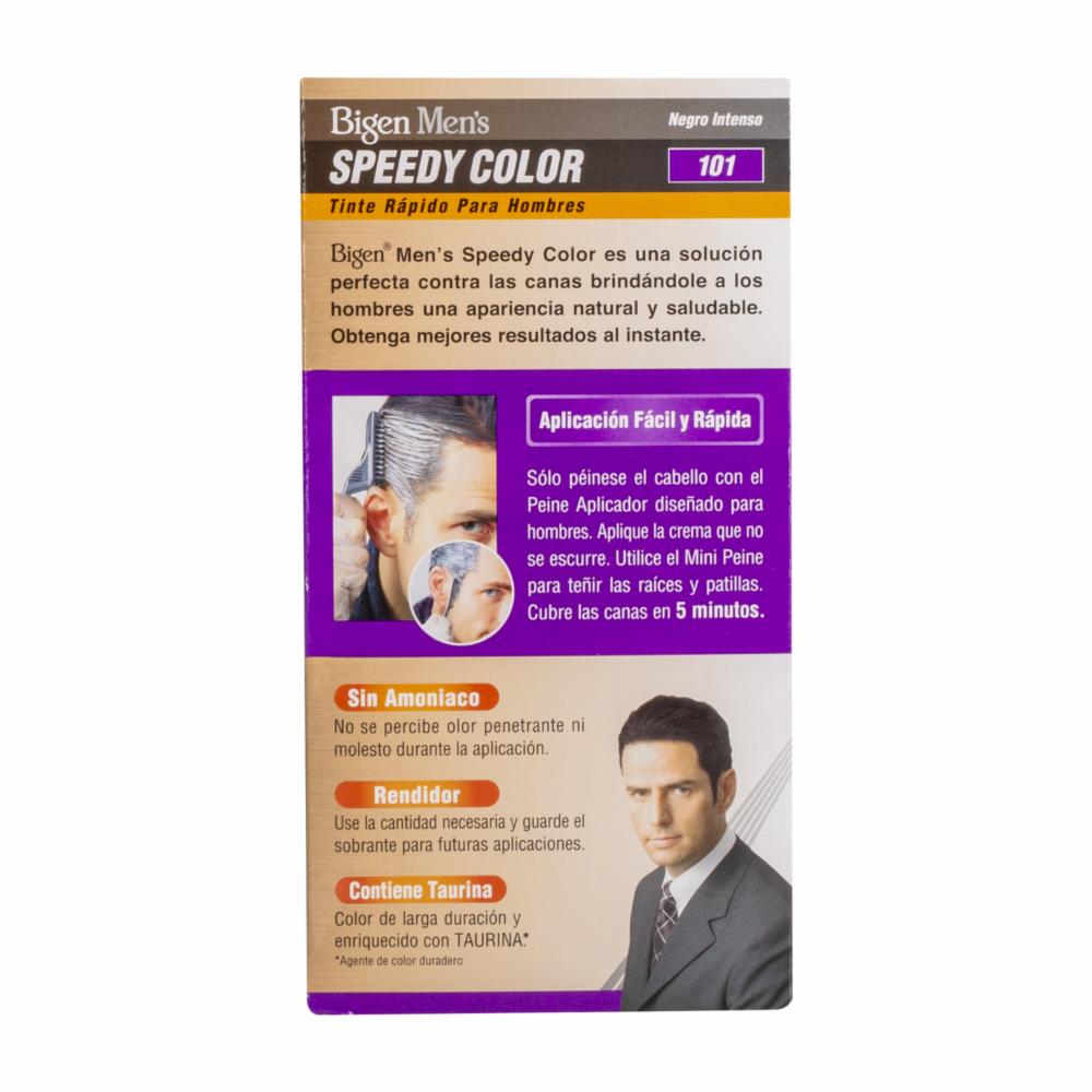 Tinte Para Cabello En Crema Sin Amoníaco N° 101 Negro Intenso BIGEN MEN'S 1 Kit + Peine - Imagen 2