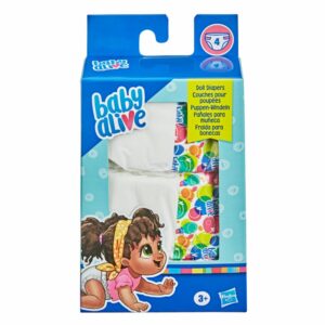 Set De Pañales Para Muñeca BABY ALIVE 4 Piezas