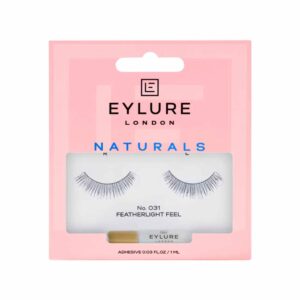 Pestañas Postizas De Banda Naturals N°031 + Adhesivo EYLURE 1 Par