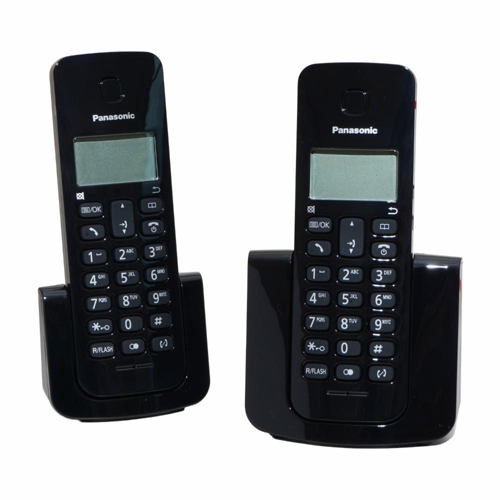 Teléfono Negro 2 Auriculares PANASONIC Inalámbrico - Imagen 2