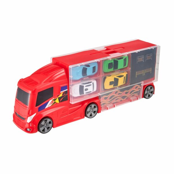 Camión Transportador TEAMSTERZ Incluye 4 Vehículos - Imagen 2