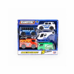 Set De 5 Vehículos De Emergencia TEAMSTERZ Modelos Surtidos