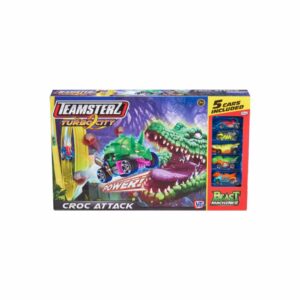 Pista Cocodrilo TEAMSTERZ Incluye 5 Vehículos