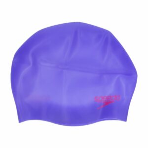 Gorro De Piscina De Silicona Color Lila Y Rojo SPEEDO Junior