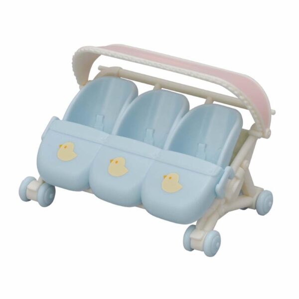 Coche De Paseo Conejos Trillizos SYLVANIAN FAMILIES 4 Piezas - Imagen 2