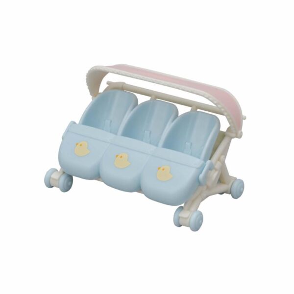 Coche De Paseo Conejos Trillizos SYLVANIAN FAMILIES 4 Piezas - Imagen 2