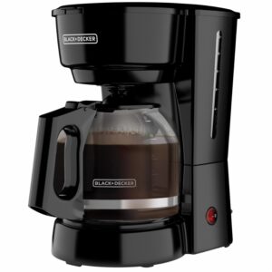 Cafetera Eléctrica Tecnología Vortex Con Filtro Y Jarra De Vidrio Negra CM0916B BLACK & DECKER 12 Tazas