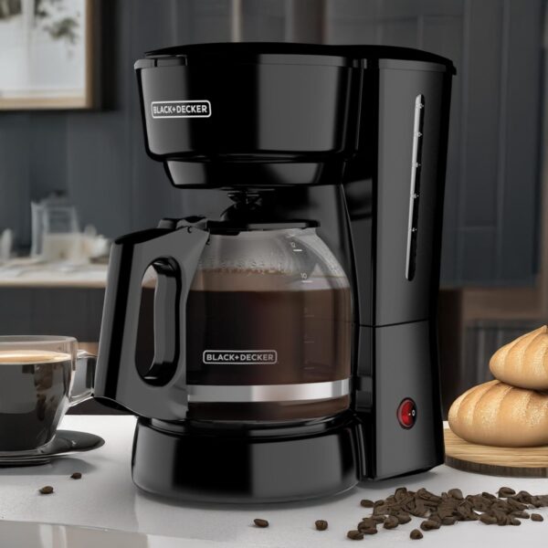 Cafetera Eléctrica Tecnología Vortex Con Filtro Y Jarra De Vidrio Negra CM0916B BLACK & DECKER 12 Tazas - Imagen 3