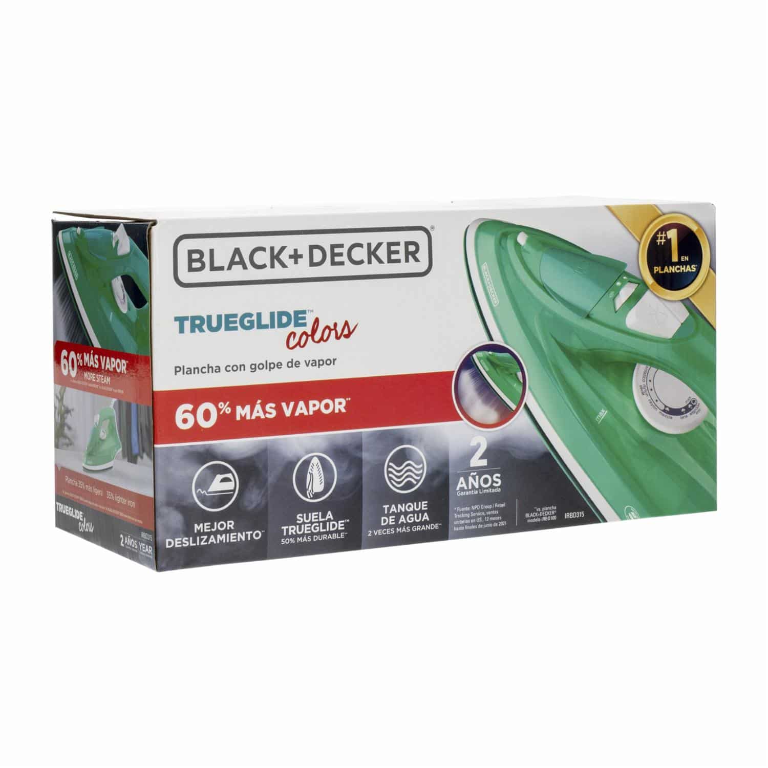 Plancha A Vapor Verde BLACK & DECKER IRBD315 - Imagen 4