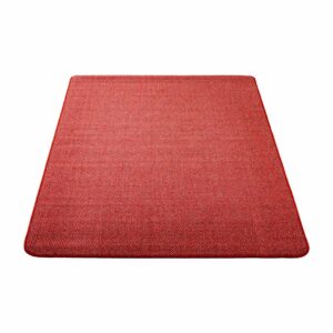 Alfombra De Área Jaspe Diseño Berlín Roja NIKOTEX 133 Cm X 190 Cm