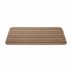 Alfombra De Área Diseño A Líneas Multicolor Areti Castano-Ladrillo NIKOTEX 67 Cm X 150 Cm