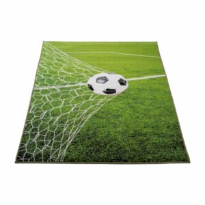 Alfombra Infantil Diseño Fútbol Verde NIKOTEX 120 Cm X 160 Cm