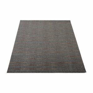 Alfombra De Área Diseño Lanit Gris Oscuro NIKOTEX 120 Cm X 170 Cm