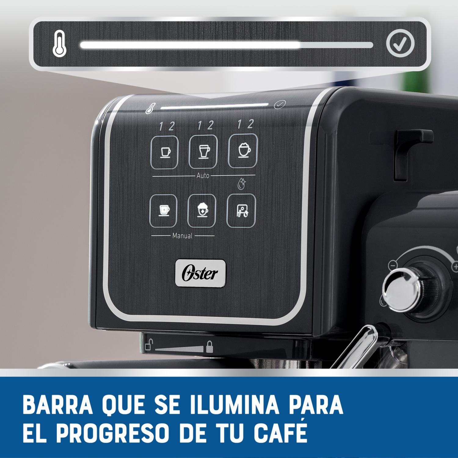 Cafetera Eléctrica Prima Latte Touch BVSTEM6801M-013 OSTER 10 Tazas