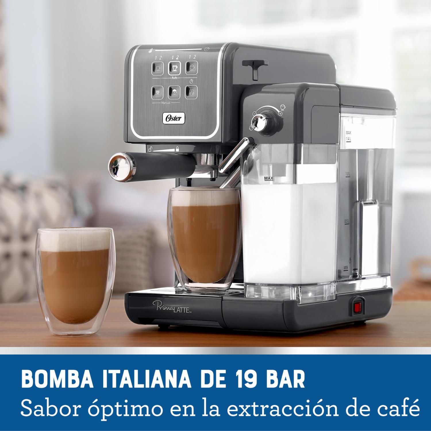 Cafetera Eléctrica Prima Latte Touch BVSTEM6801M-013 OSTER 10 Tazas