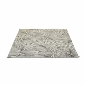 Alfombra Diseño Líneo Ramas Negro Con Beige THREE CARPENTS 160 x 230 Cm