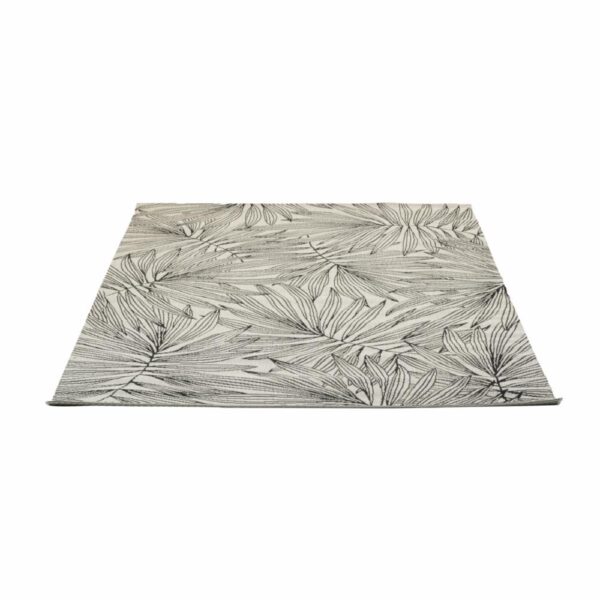 Alfombra Diseño Líneo Ramas Negro Con Beige THREE CARPENTS 160 x 230 Cm