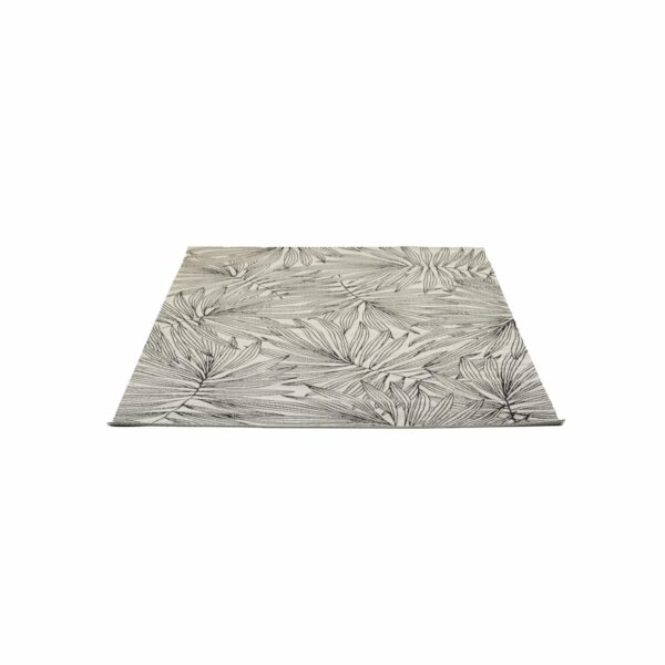 Alfombra Diseño Líneo Ramas Negro Con Beige THREE CARPENTS 160 x 230 Cm
