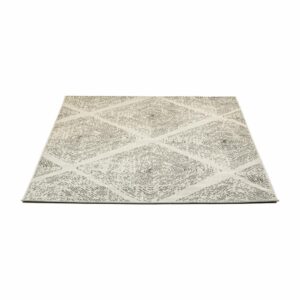 Alfombra Diseño Líneo De Rombos Gris THREE CARPENTS 160 x 230 Cm