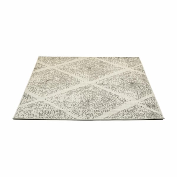 Alfombra Diseño Líneo De Rombos Gris THREE CARPENTS 160 x 230 Cm