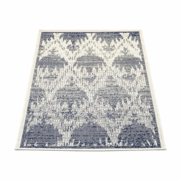 Alfombra Diseño Líneo Arabescos Azul THREE CARPENTS 80 x 150 Cm