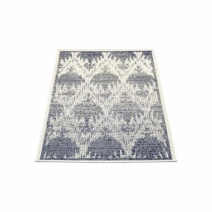 Alfombra Diseño Líneo Arabescos Azul THREE CARPENTS 80 x 150 Cm