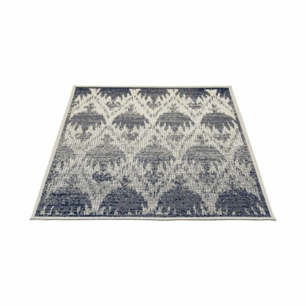 Alfombra Diseño Líneo Arabescos Azul THREE CARPENTS 120 x 170 Cm