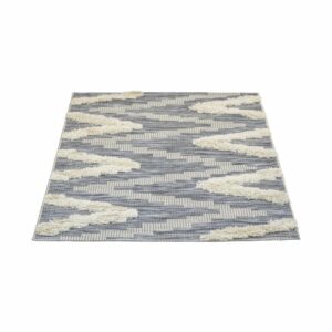 Alfombra Motivo Navajo Relieve Zigzag THREE CARPENTS 120 x 170 Cm