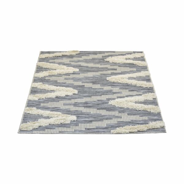 Alfombra Motivo Navajo Relieve Zigzag THREE CARPENTS 120 x 170 Cm