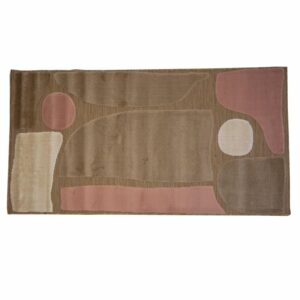 Alfombra Formas Abstract Rosa Con Beige BALTA 150 X 80 Cm