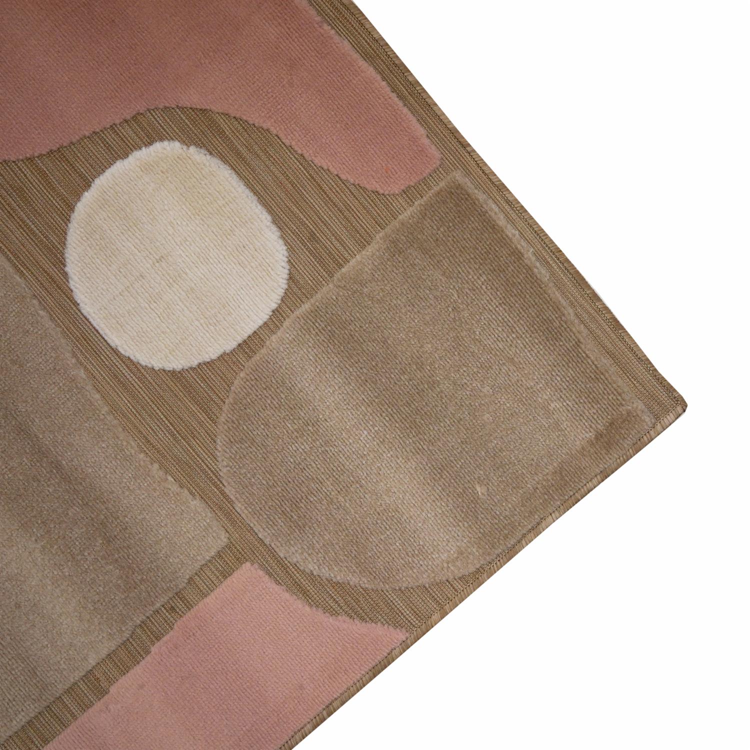 Alfombra Formas Abstract Rosa Con Beige BALTA 150 X 80 Cm - Imagen 2